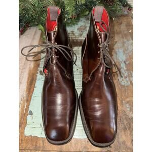 Jeffrey West Leather Chukka Boots With Laces Style 2125